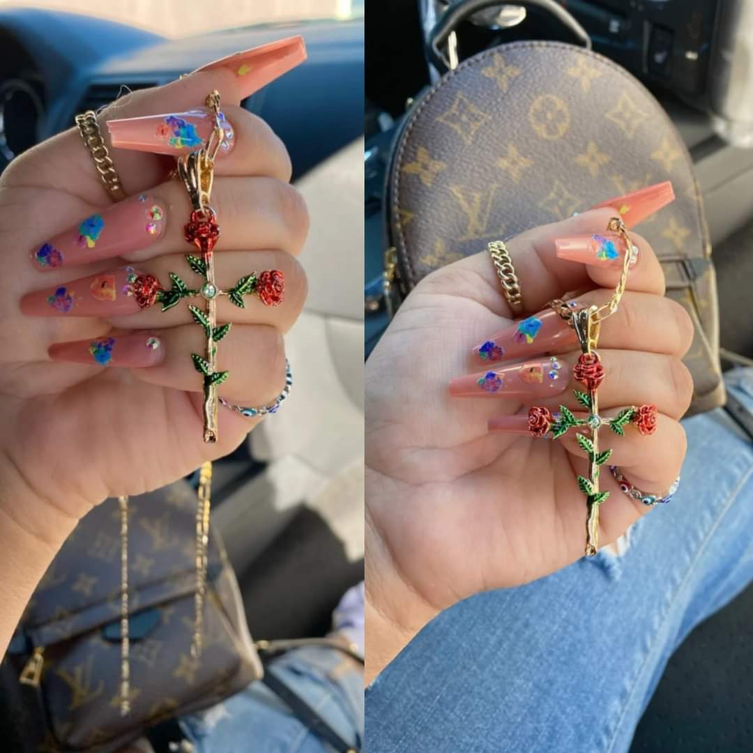 Red Rose Crucifx